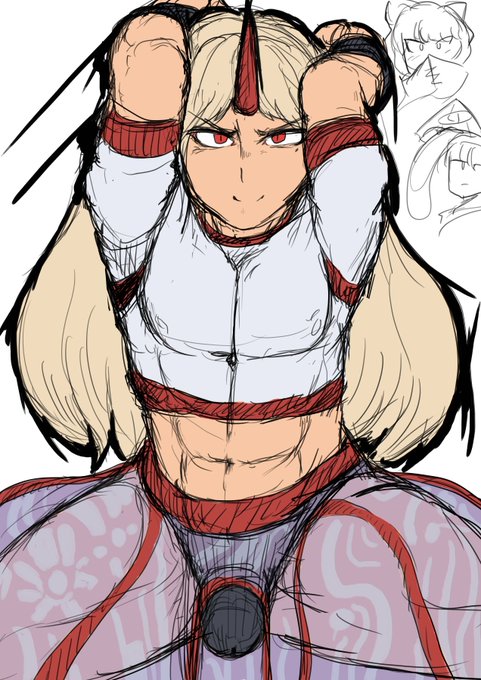 #男の娘東方のコスプレ女装男子イラストガチムチ勇儀くん。島風くん描くの飽きたので、リクエスト再開デス。クオリティ向上のため、今週より隔日投稿となります次はたぶん藍しゃまホモ乱交、ミク肉便器ジュリくん足コキ逆ナンパ島風くん・・・・・・・・・デス 