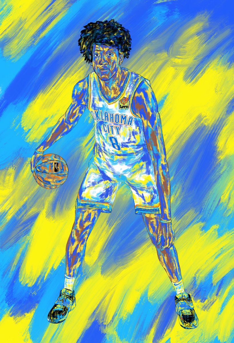 salvadoranart's tweet photo. The Rooks ⚡️ @okcthunder #ThunderArt https://t.co/5t04JL8Hh0