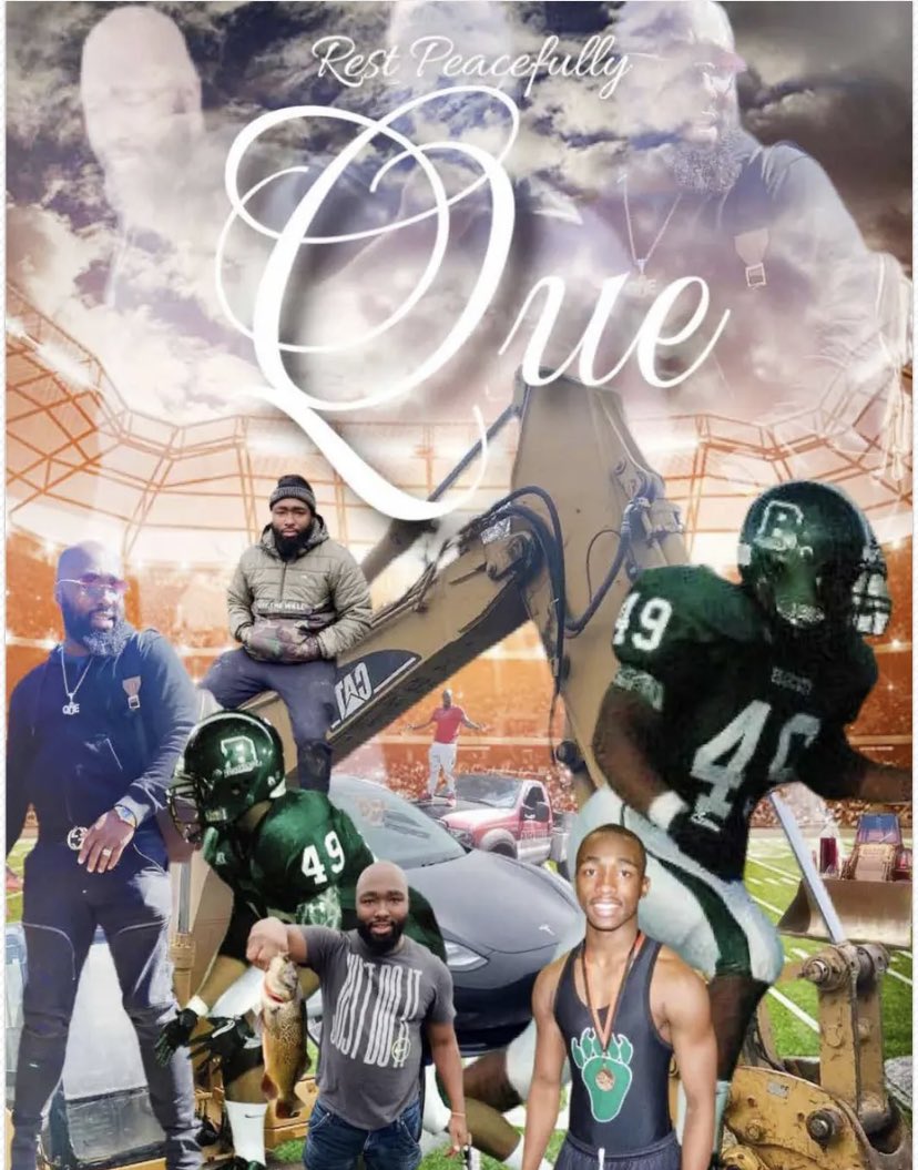 TaneshaHunte's tweet photo. Yesterday we laid Que to rest and still no arrest have been made for his murder. Thank you @CleveJoeJones for your kind words at Que’s service and for advocating on my family’s behalf. Please keep my family in your thoughts and prayers. #Justice4Que https://t.co/yO3FTb52HW