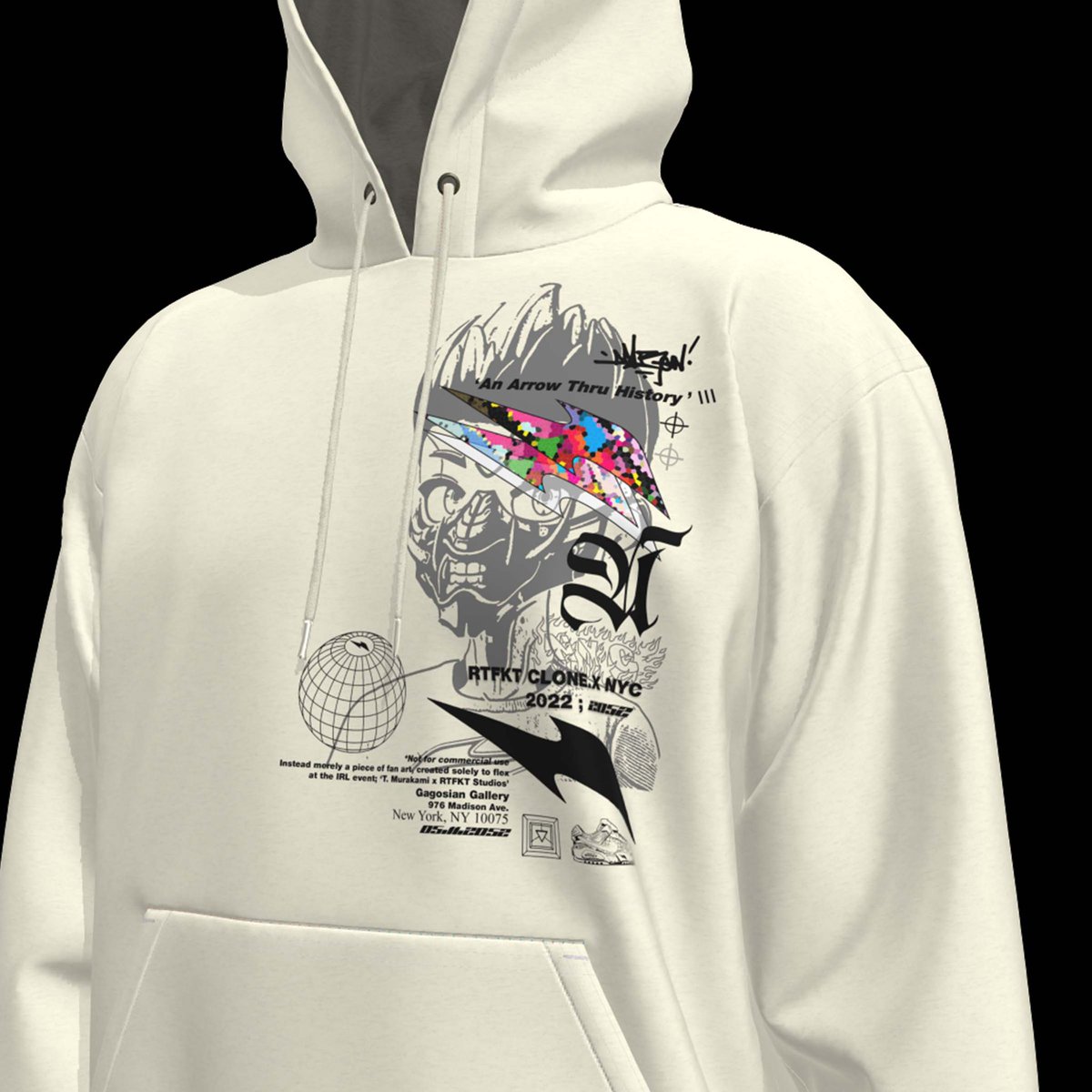 AntbenBen's tweet photo. Final Call ☎️ I’ve added inventory on my site of my commemorative Gagosian x RTFKT hoodie design for those who missed the first. I’ll probably shut it down again in 2-3 days depending on volume. If you bought the first time and were happy with it please help RT &amp; Share love y’all https://t.co/CRSogfXWfR