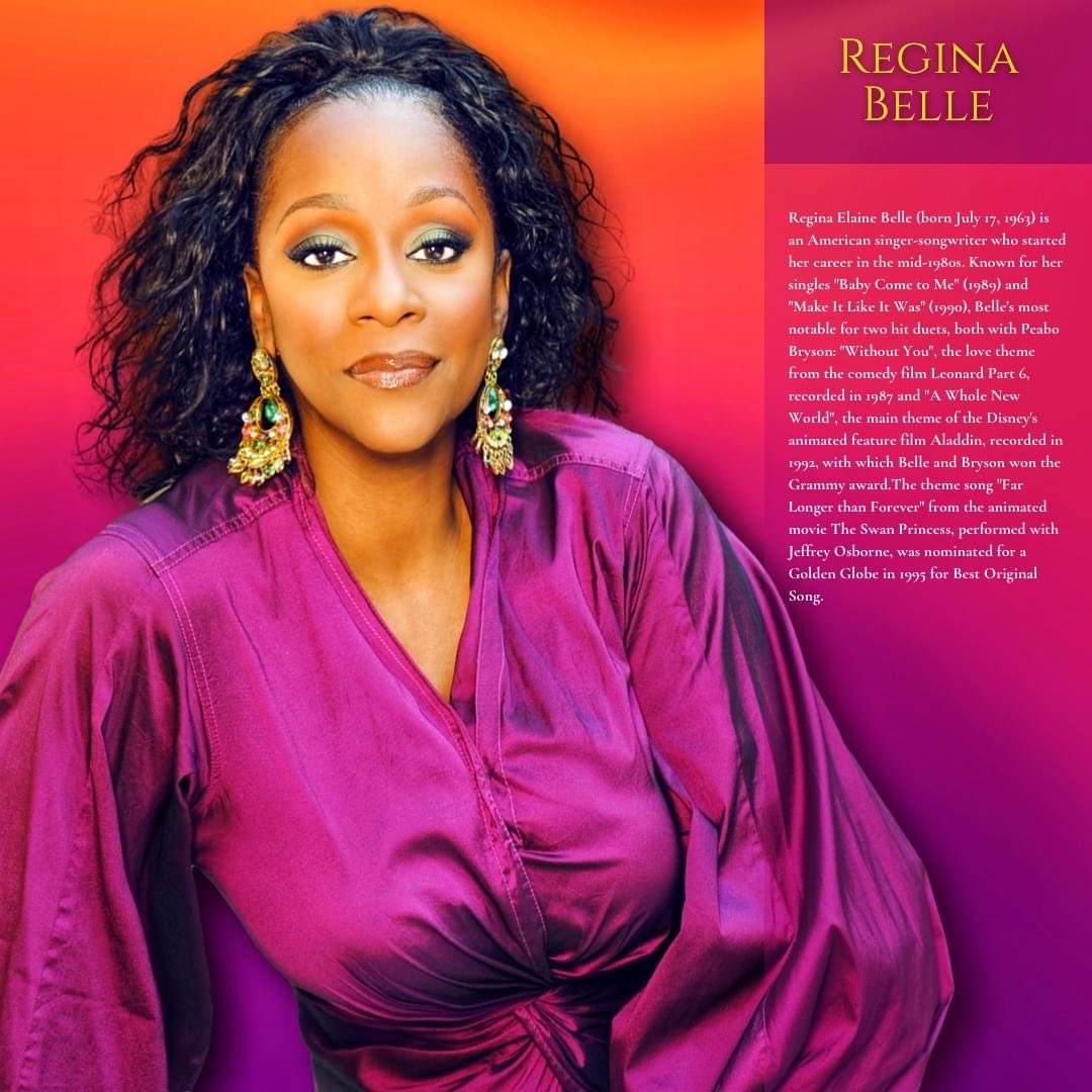 Happy birthday to Regina Belle.  
 