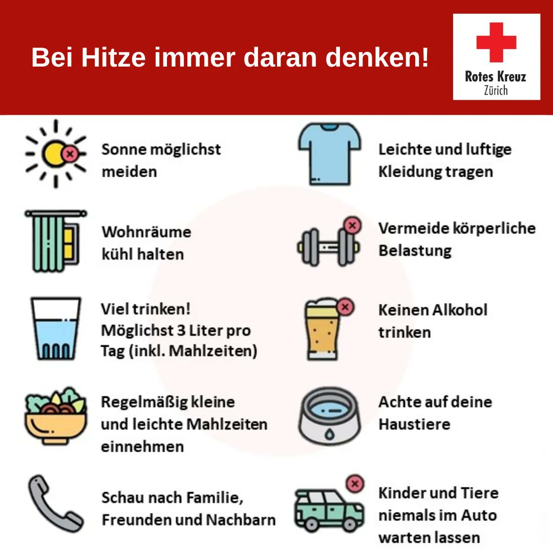 🌞 8 Tipps, was man nicht vergessen darf, wenn es heiss ist 😎💦