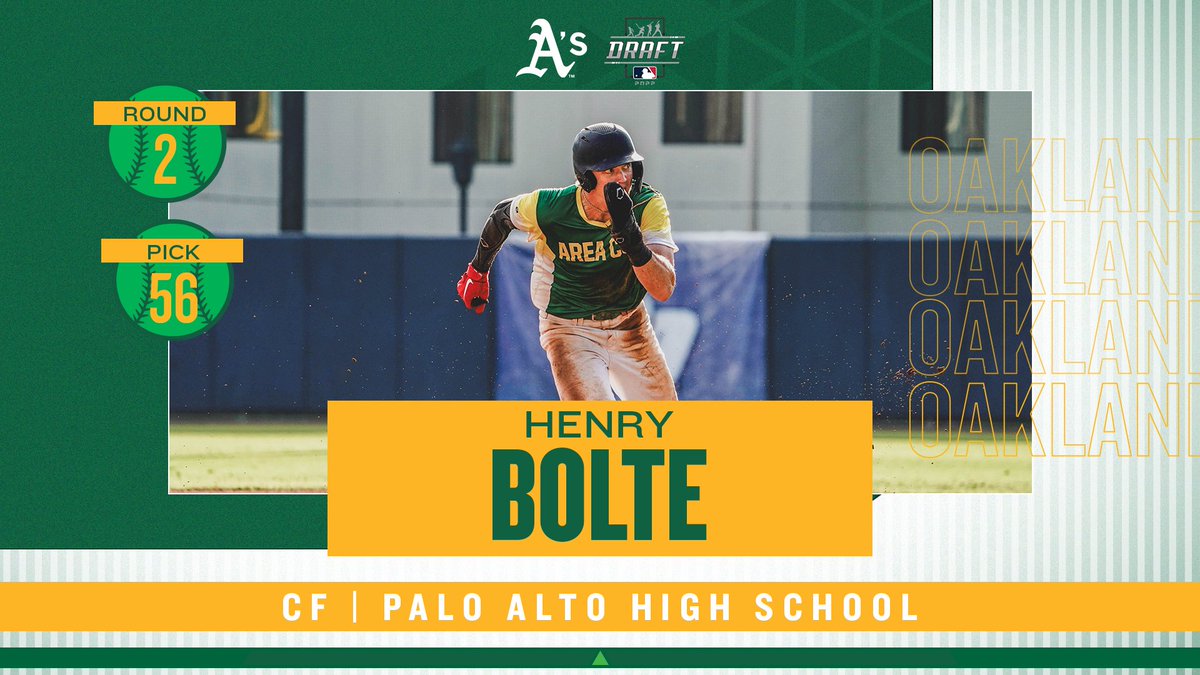 Welcome to the Green & Gold, Henry Bolte! #MLBDraft | #DrumTogether