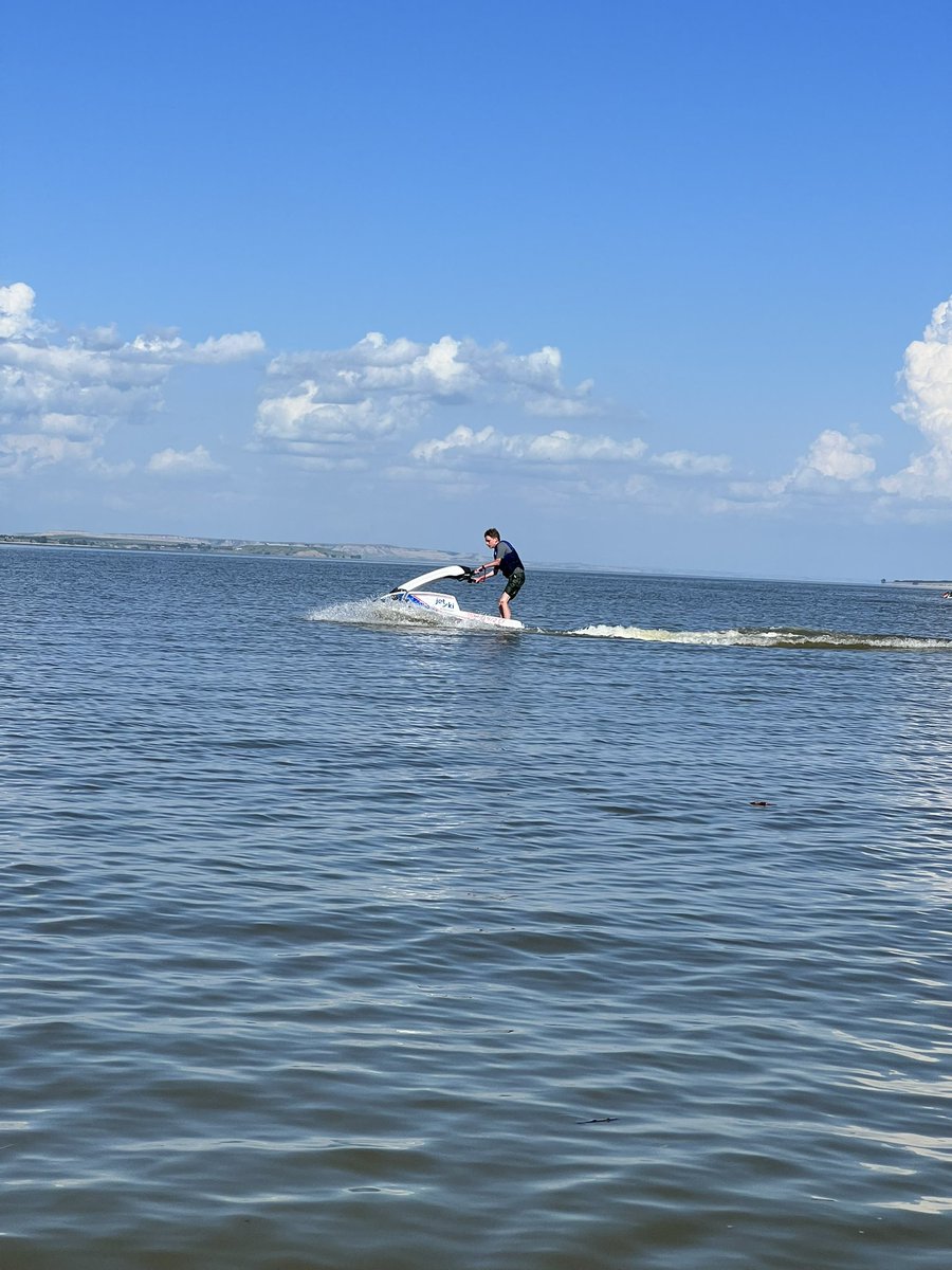 dirtbikepastor's tweet photo. Spent some quality time this last week teaching my boy how to rip standups. 
#jetski #js550 https://t.co/n8gaxVbfV0