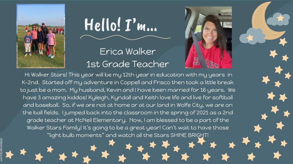 melanie_raleeh's tweet photo. Walker Stars - Let’s give Erica Walker a warm welcome! #mymisd #walkeratwork https://t.co/knKOH2VNA2