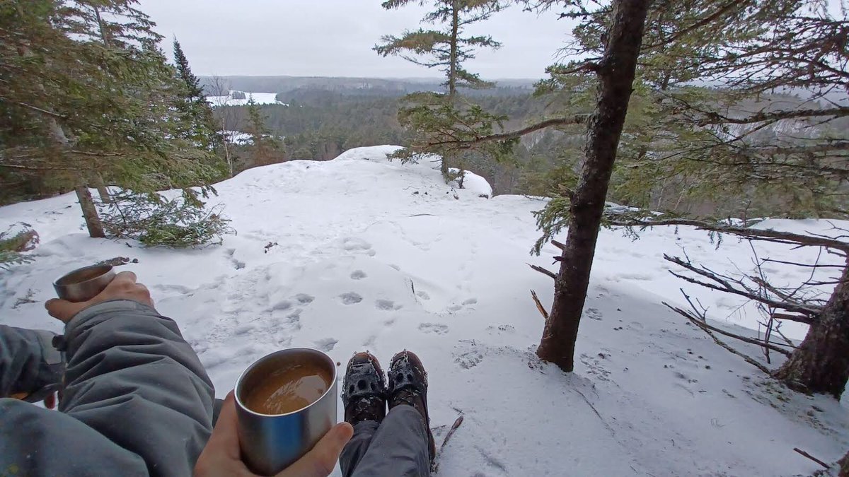 ColetteLush's tweet photo. @eddoadt @algonquin_lakes We were there this past winter!! Track &amp; Tower is one of our favourite trails as well. Lovely view of Cache Lake to enjoy a hot cup of coffee! https://t.co/ataqgCgI0d