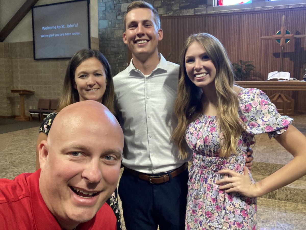RevShevWLC's tweet photo. BTT, July 17: MrsRevShev &amp; Cassidy Johnson (daughter of Twitter-mate ⁦@wlcprez⁩ !) were Installed as teachers at St John’s Luth School in Lannon! Note: MrsRev’s mom taught Kindergarten there for 10 years while her Dad was Principal for 30! #circleoflife #MrsZarlingin3weeks https://t.co/IsLZTaiGCL