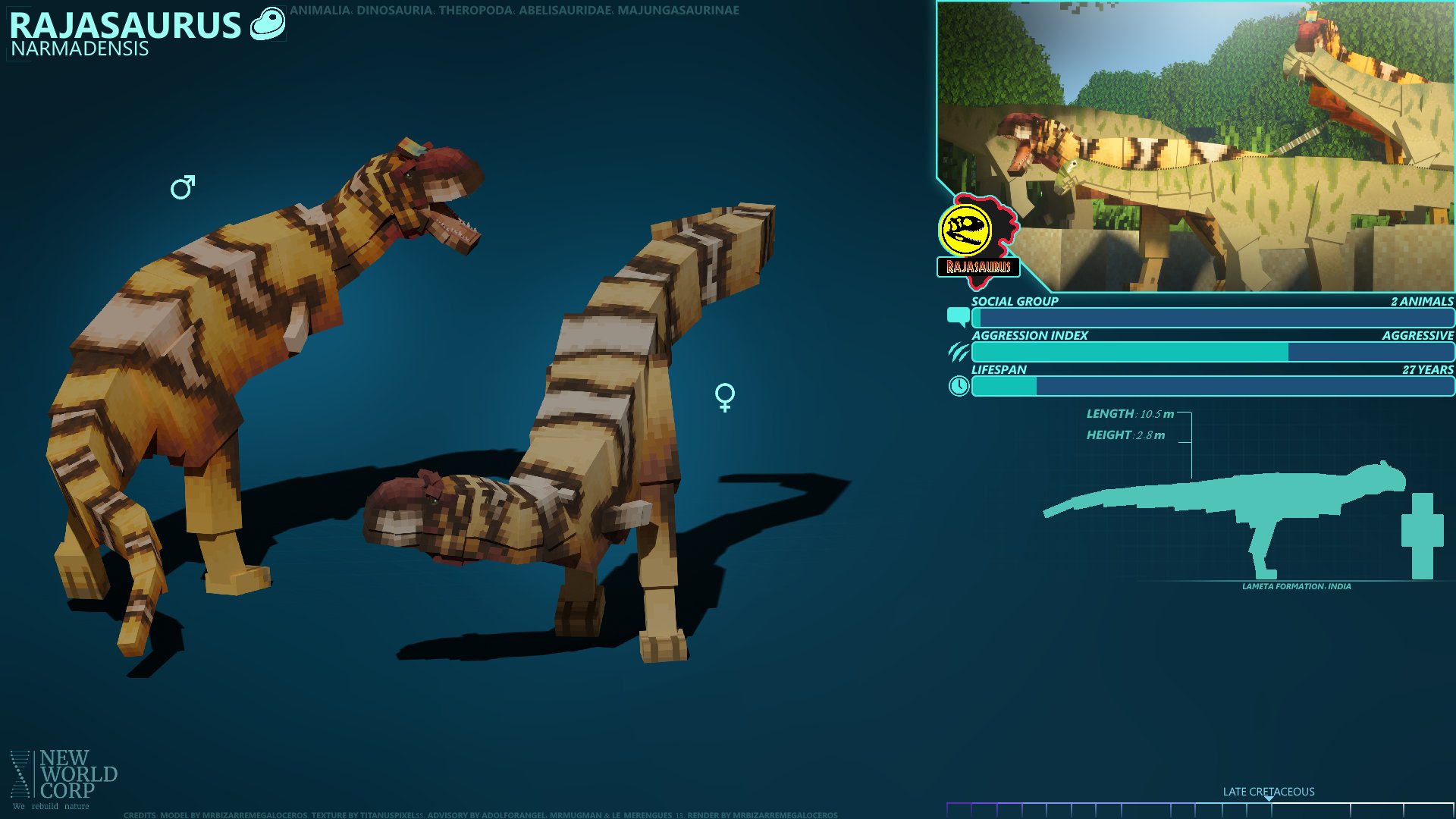 Prehistoric Kingdom Abelisaur Run Cycle : r/Dinosaurs