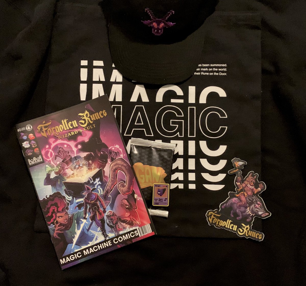 ‼️GIVE AWAY‼️

❗️UP FOR GRABS❗️
•FRWC iMAGIC! Tote Bag
•FRWC #0 Comic Book &amp; Slap
•FRWC Hat (never worn)
•GANK Patches/Booster Pack
•Mystery Item

❗️HOW TO ENTER❗️
•MUST be following!

•Retweet this post! (The RT list is how we will choose a winner)

•TAG 1 Friend