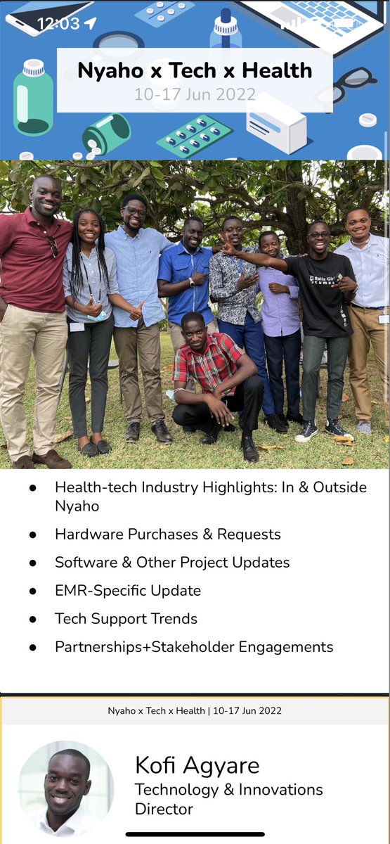 kofiagyare_'s tweet photo. This weekend I worked on a radically transparent approach to communication around the (many &amp; diverse) Tech projects I oversee at @NyahoMedical.

Going to finalize w/team this week. Should improve visibility into/understanding of tech projects across the org.

Sneak peek: https://t.co/xgAhAzJcQ2
