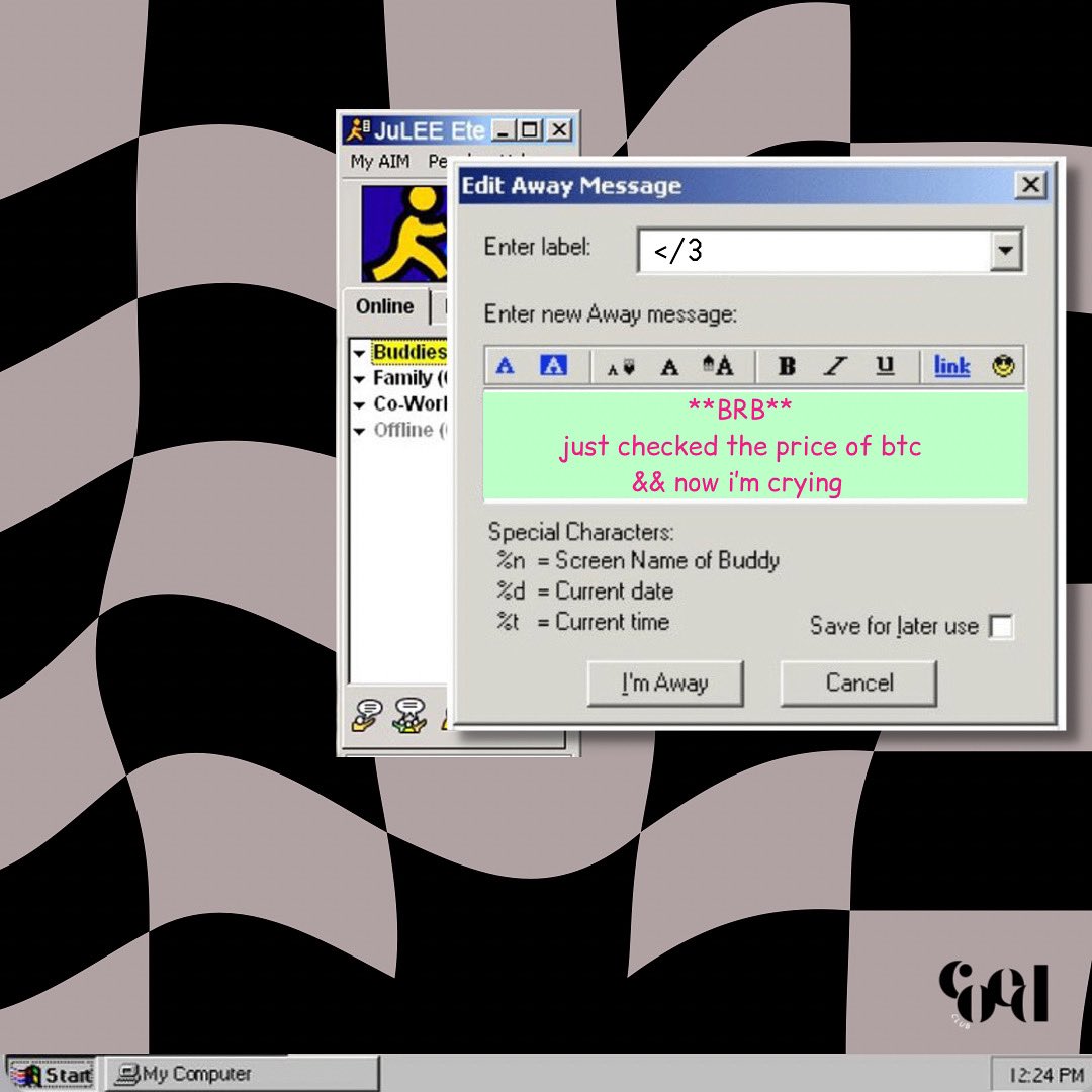 if away messages still existed. <a href="/AOL/">AOL.com</a>