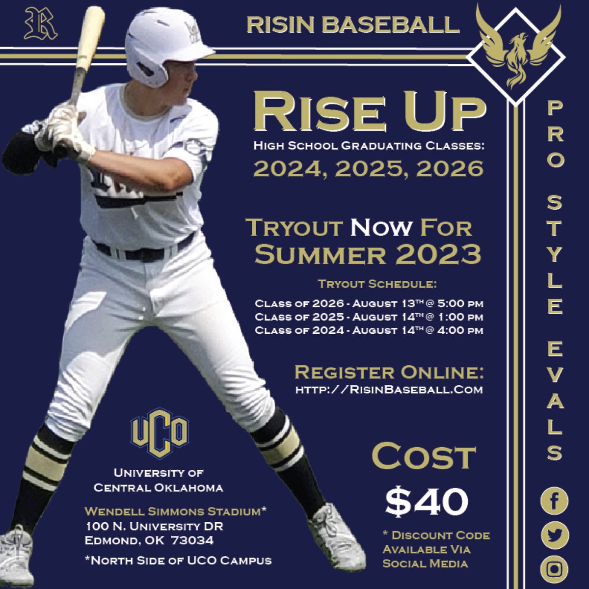 Register now for our summer 2023 tryout in August‼️

Register⬇️

risinbaseball.sportngin.com/register/form/…