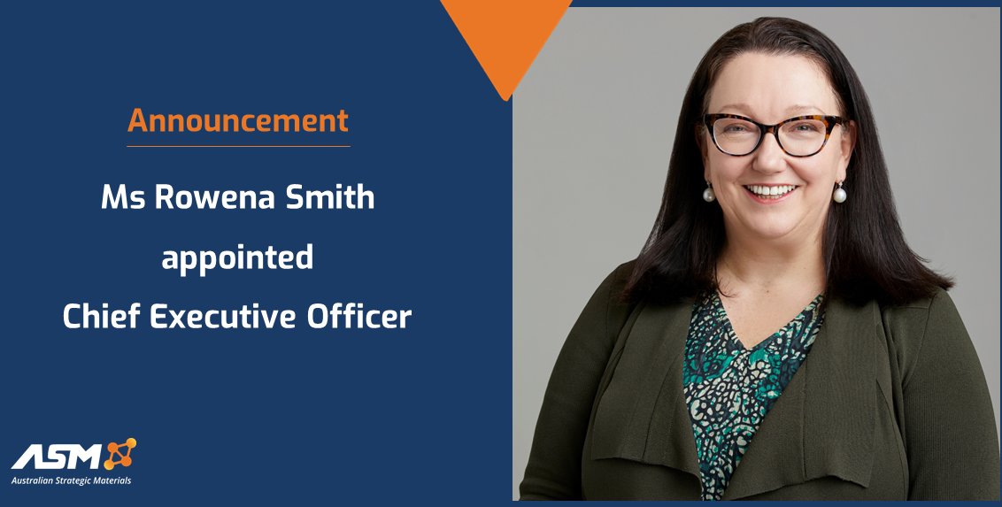 ASM Board appoints Ms Rowena Smith as Managing Director - ASM