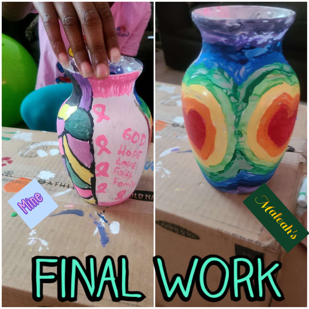 Bowman_ME's tweet photo. Sundays are for Art & Crafts! #MeAndMyMini #Thankful https://t.co/HulGRpbfeS