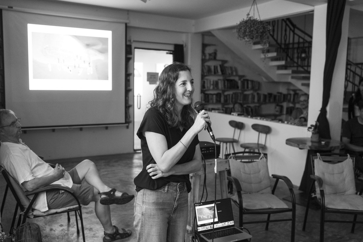 From last night's <a href="/instupor/">Abby Seiff</a> "Troubling the Water" book presentation and Sao Sreymao's work at YK Art house