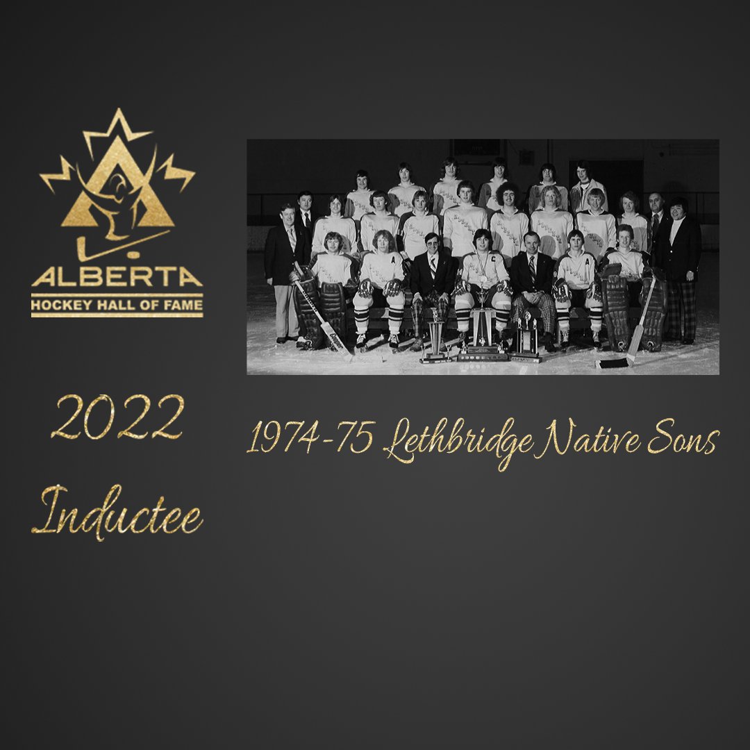HockeyAlberta's tweet photo. The 1974-75 Lethbridge Native Sons had an incredible season that included a Canada Winter Games Championship, a provincial championship, and a 66-6-1 record, along with becoming positive role models in the community.

VIDEO: https://t.co/SjI7ZbREBu

#AHHF | #AlbertaBuilt https://t.co/ES1P5RHfO3