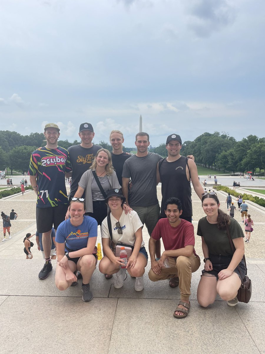 Some of the team sightseeing in Washington, DC today