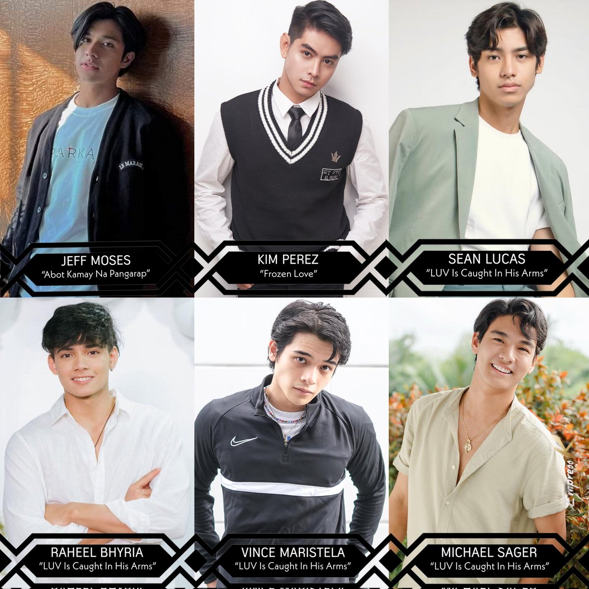 My favorite Sparkada boys and their upcoming series. Let's support them, Kapuso!

@HalaghayJeff | #JeffMoses
<a href="/mrkimperez/">Kim Perez</a> | #KimPerez
<a href="/_seanlucas/">Sean Lucas</a> | #SeanLucas
<a href="/kleanpapi/">Raheel Bhyria 💹🧲</a> | #RaheelBhyria 
<a href="/VinceMaristela/">Vince Maristela</a> | #VinceMaristela
<a href="/michaelsager_/">Michael Sager</a> | #MichaelSager