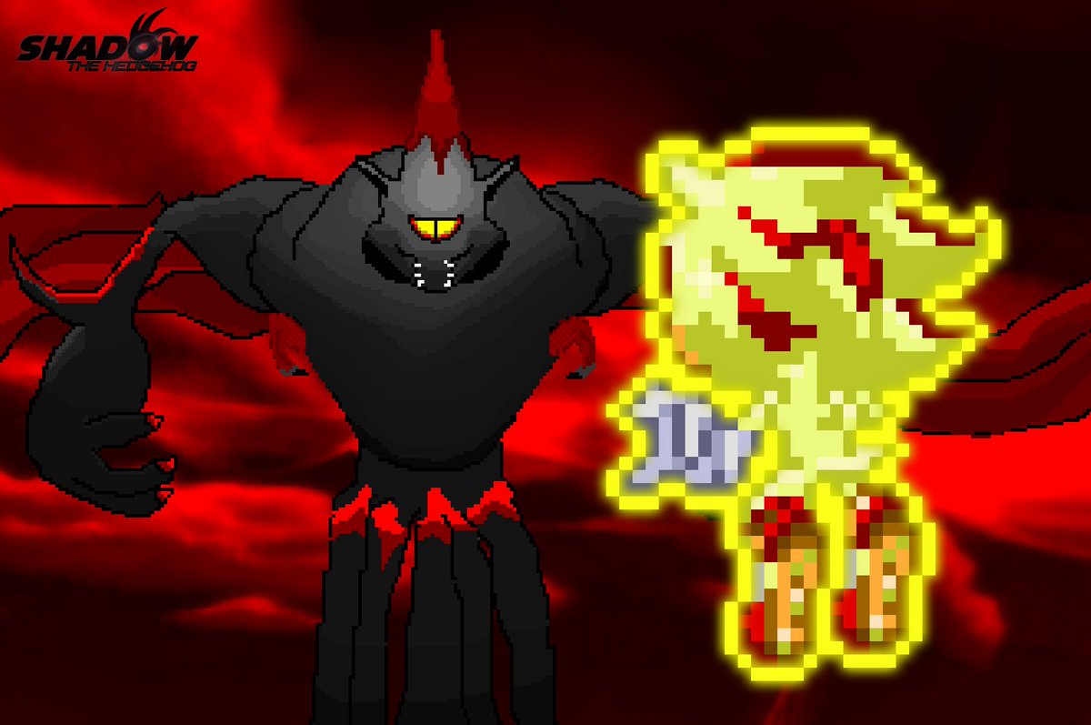 bwagner2013's tweet photo. #31daysofsonic Day 30: Showdown
The final showdown! Super Shadow VS Devil Doom (Black Doom's powerful form)!
Sprite of Super Shadow designed by: shadefalcon
And Devil Doom designed by: Bar-Kun
#ShadowTheHedgehog #devildoom https://t.co/LszrxrgKZy
