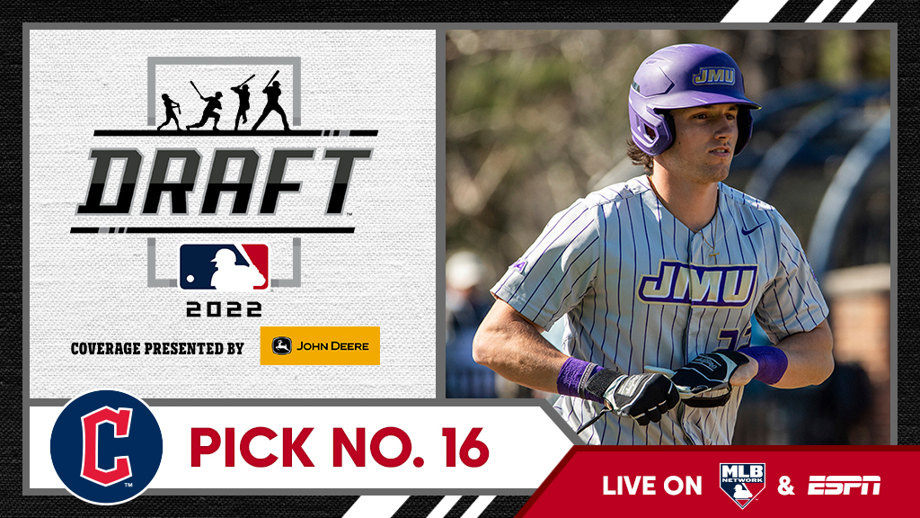 With the 16th overall pick, the <a href="/CleGuardians/">Cleveland Guardians</a> select <a href="/JMUBaseball/">JMU Baseball</a> outfielder Chase DeLauter, No. 18 on the Top 250 Draft Prospects list.

Watch live: atmlb.com/3PCHdrV