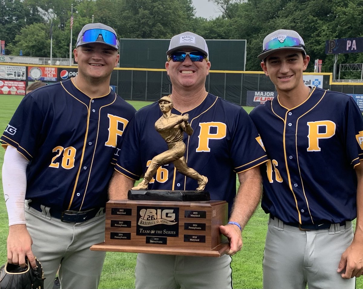 SFRamsBaseball's tweet photo. That’s a wrap for ⁦@Big26Baseball⁩ 2022. ⁦@BKorchok⁩ and ⁦@Nick_Moyer2⁩ represented the Rams very well and Team Pa. took home the 🏆. 

Well done to everyone involved from the players, staff, coaches and buddies! https://t.co/0xd7K6efcv