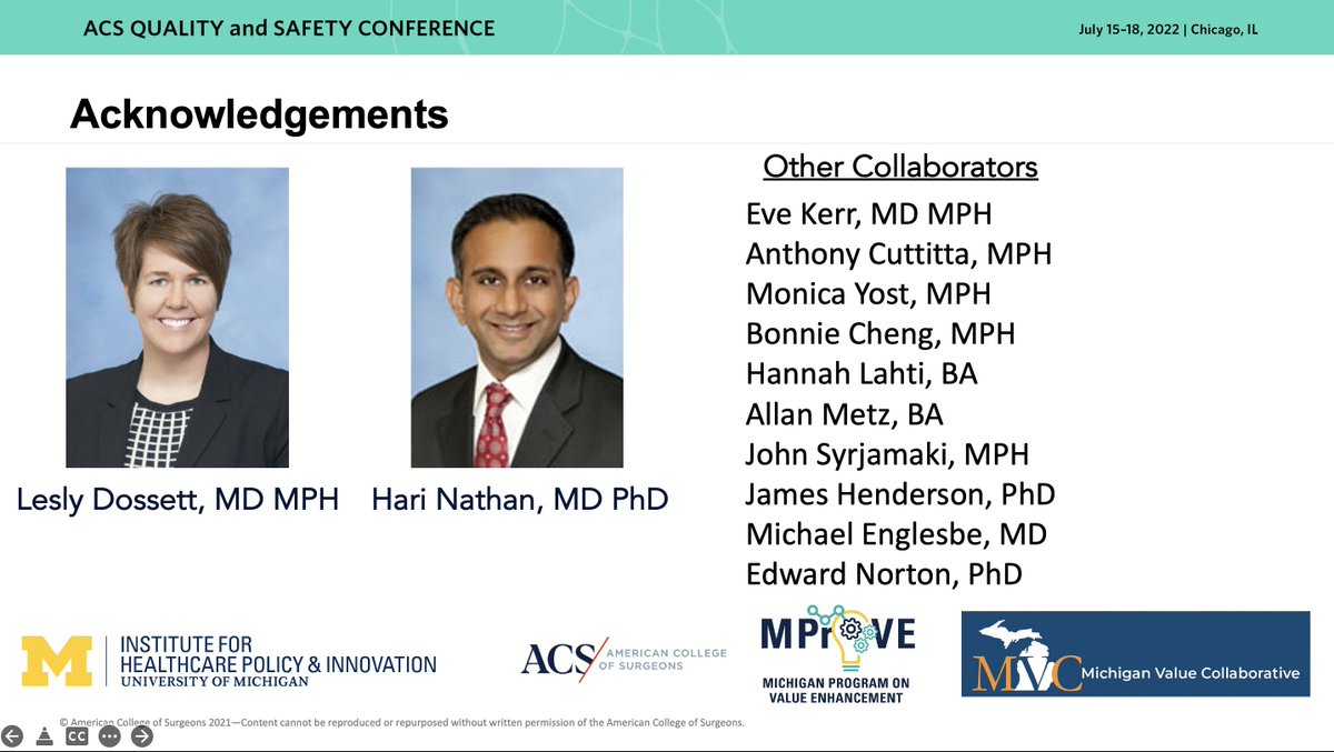 NickBerlin_MD's tweet photo. Thankful for the opportunity to share our work on improving the value of preoperative care
@umichmedicine & across our state at #ACSQSC22 tomorrow. HT @michiganvalue @leslydossett @WhatsUrHari @EveKerrMD and many others who push this work forward. https://t.co/pyXK3JrYqq