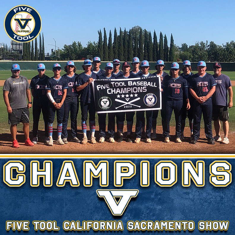 FiveToolCA's tweet photo. 🏆Champions🏆

Congrats to @ChicoAces 2024 on winning the Upperclass Division Championship of the @FiveTool California Sacramento Show.

#WatchEm https://t.co/RmV6e7mC9J