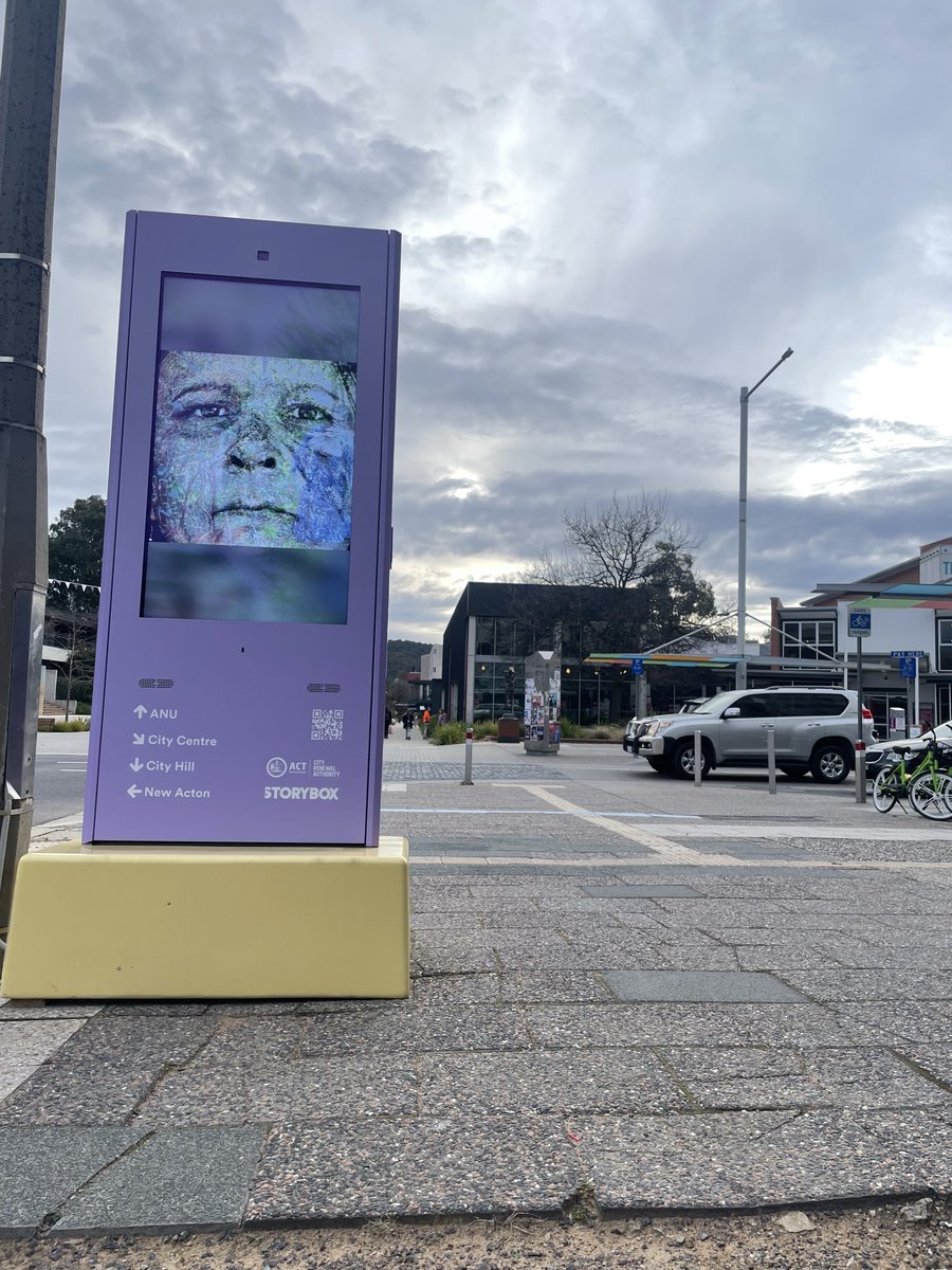 esem_projects's tweet photo. Imagine if outdoor media invested in local creativity? These digital plinths located around Canberra's City West Precinct are part of our new storytelling program inspired by creative connections to place. Featuring  work from @ANUartdesign , Craft ACT and Design Canberra. https://t.co/qOerI7m2pg