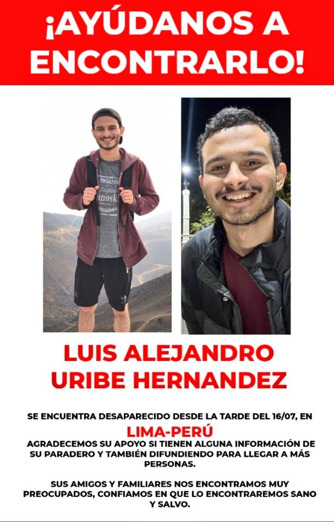 ArendsManuel's tweet photo. Me informan que el muchacho de @Ciudad_Ojeda desaparecido en Lima @luisurh apareció https://t.co/EHPiBjYHjD