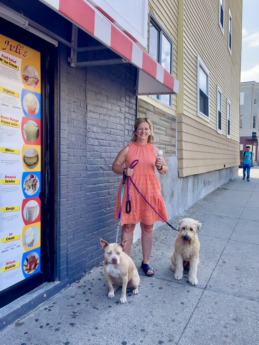 ErinforBoston's tweet photo. #MurphyDog , my son’s sweet Georgia and I stopped at Helados Juli’s for #NationalIceCreamDay ! Where did you celebrate? 🍦 #eatlocal #supportlocal #actionnotjustwords #IceCreamSunday https://t.co/Z58kHxjX6T