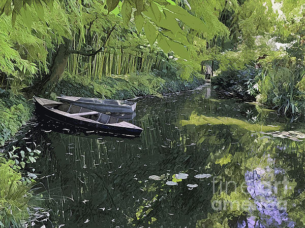 BIOblogger's tweet photo. New artwork for sale! - "Giverny Pond with Boats" - https://t.co/5wsxxrrdBF @shoppixels https://t.co/Ttl3FaxtRg