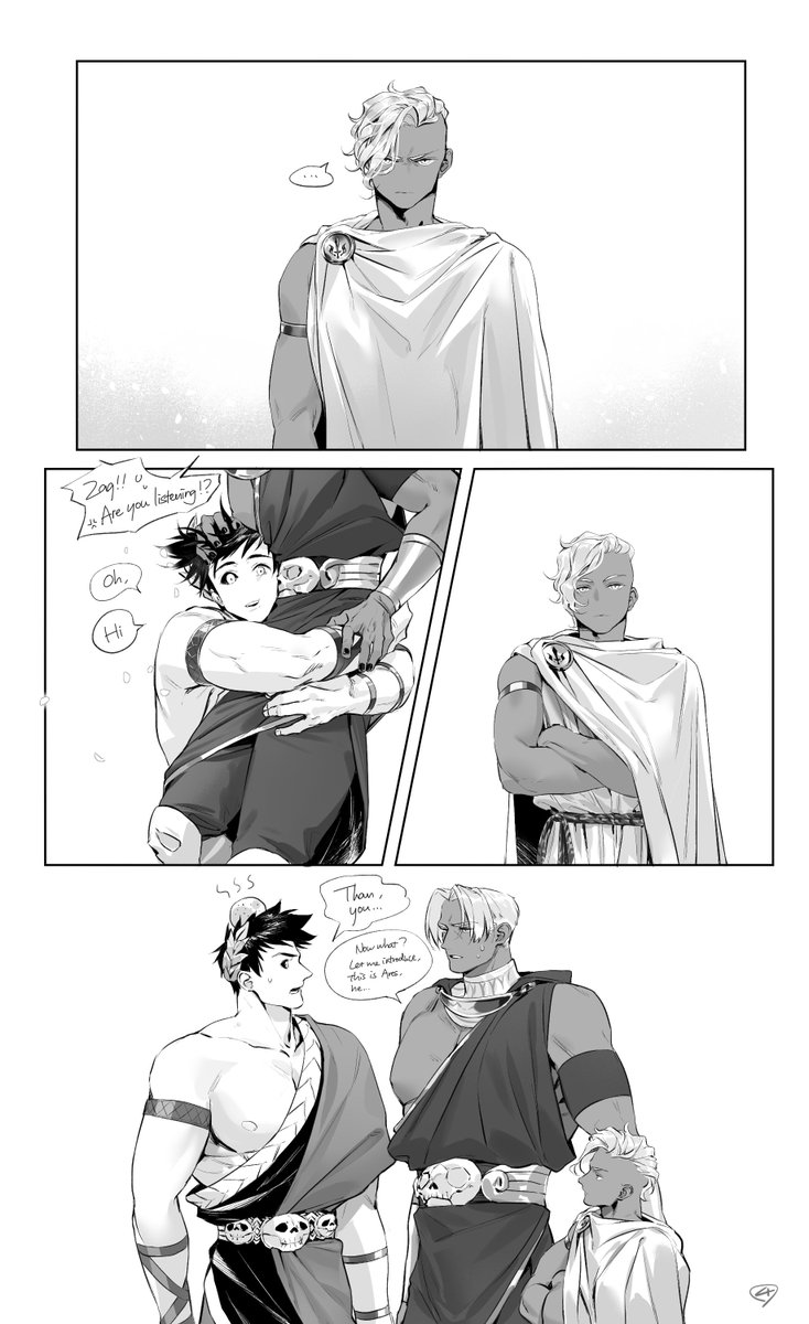 O3tofu on Twitter "Young Ares and House of Hades (1/2)"