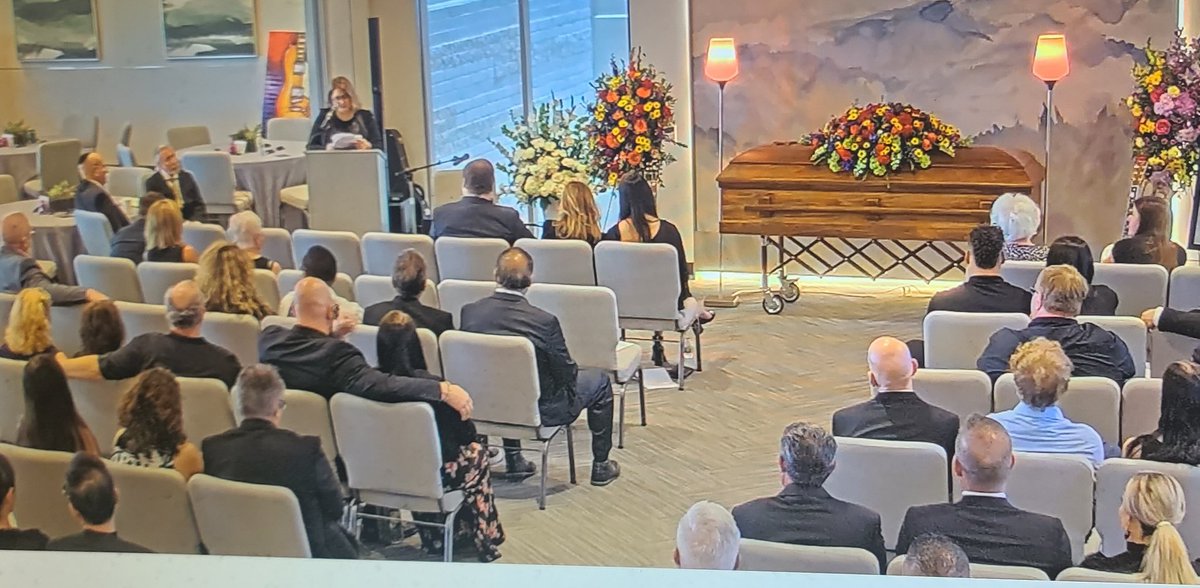 Attended a virtual funeral for the first time. I'm glad I dressed for such a beautiful service and hearing the stories of the gifts of the spirit. This man was a radio guru #RiPSteveSmith
