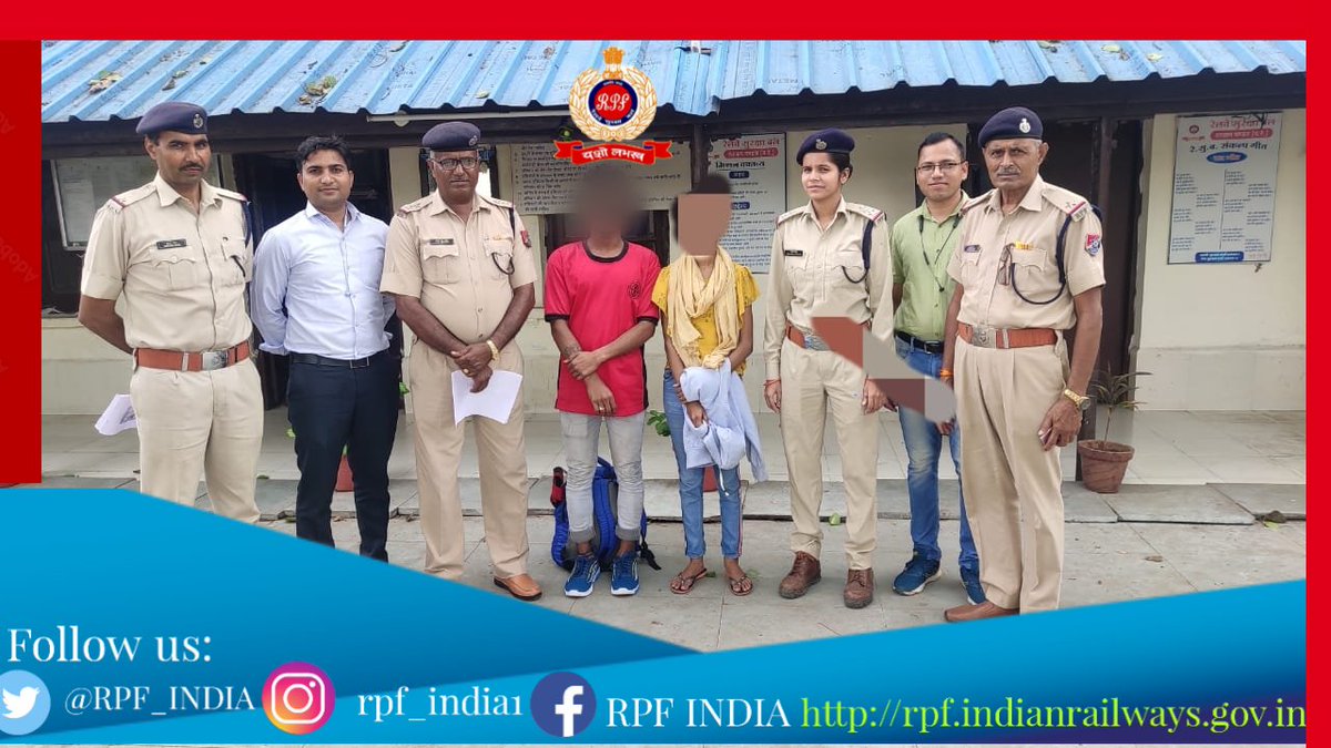 RPF_INDIA's tweet photo. On an information from Manpara Police Station, #RPF Ratlam arrested a boy for abducting a 16-year-old minor girl and handed over to police. We help other law enforcement agencies in nabbing suspects fleeing through rail.

#OperationRailPrahari
#ActionAgainstCrime 
@RailMinIndia https://t.co/0yJDNv5aVB