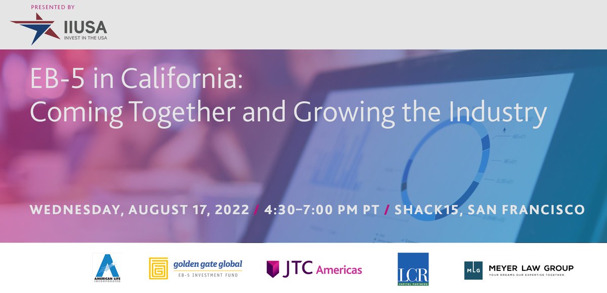 meyerlawgroup's tweet photo. MLG is hosting an informational and networking event for EB-5 for investors, developers, and thought-leaders with EB-5 experience! 

Link to register: https://t.co/fUFTzLfkts https://t.co/eBqFjF1h35