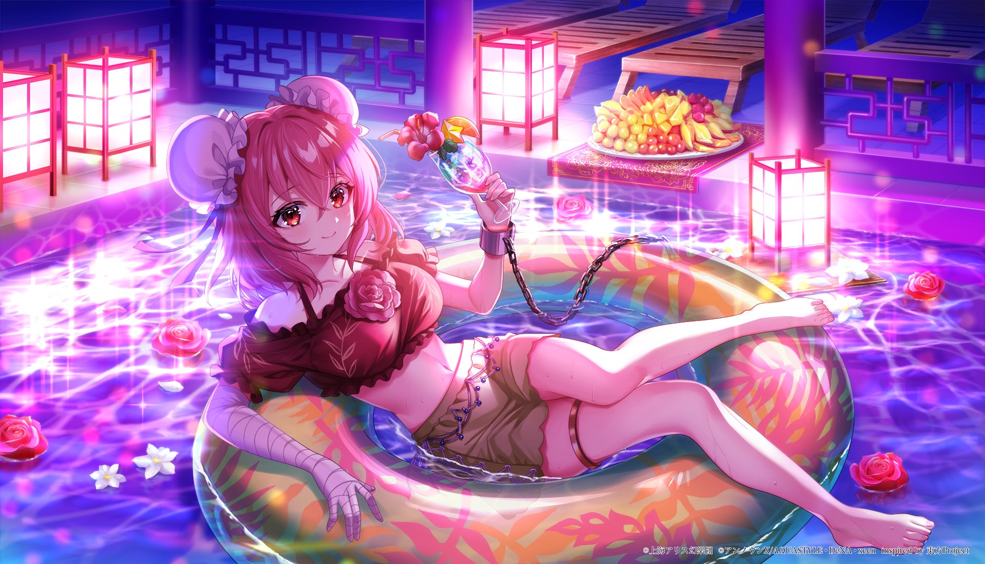 東方ダンマクカグラ 好評配信中 天香国色 ネオンに照らされ 茨木 華扇 いばらき かせん イラスト 眠兎 イベント 夏だ 海だ 天界ビーチのサマーバカンス は明後日から開催予定 ダンカグ T Co R8vnmegoq1 Twitter