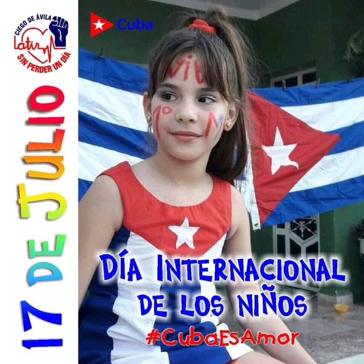 Feliz dia del los niños. Nosotros queremos que nuestros niños sean
 felices. 
#CubaPorLaPaz 
#EtecsaMtzEnVictoria