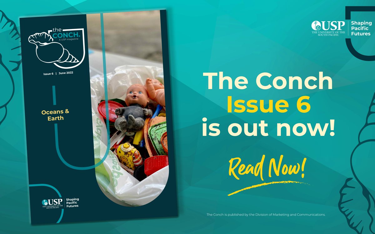 UniSouthPacific's tweet photo. Issue 6 of The Conch is now out!
You can read the full issue at:
https://t.co/3kUBD6GnB4
#TheConch #USP https://t.co/Zm7XbVTWgL