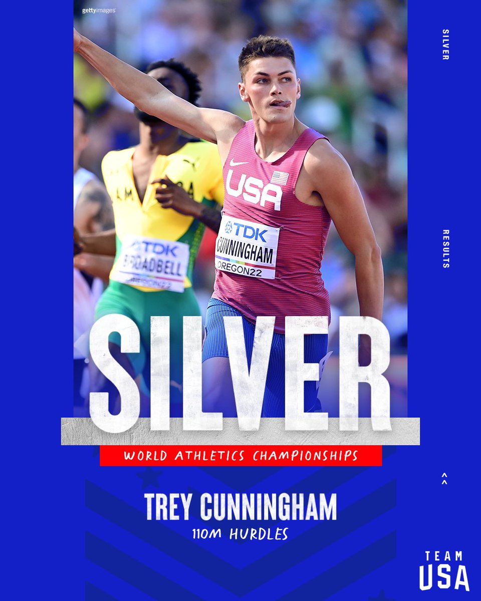 TREY FINDS A WAY 🥈

#WorldAthleticsChamps x #WCHOregon22