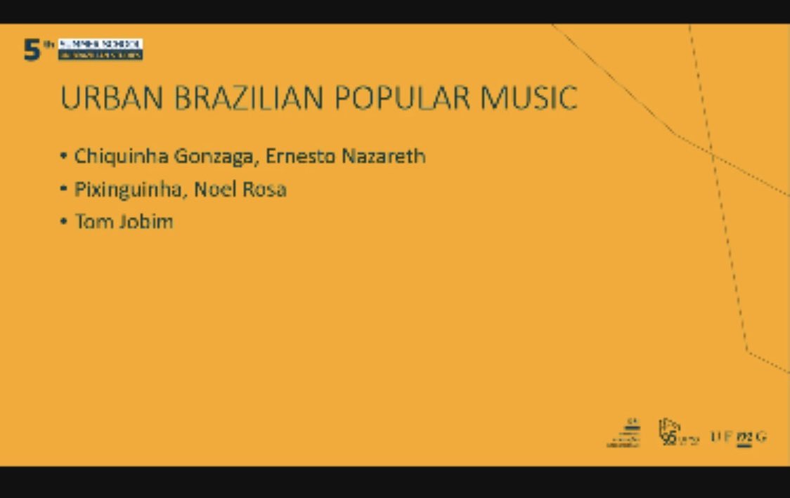 lenice_jackson's tweet photo. Professor Heloísa Feichas did an amazing job wrapping up the week with her lecture on Brasil’s culture including it’s art, music, and literature. l especially loved hearing all of the beautiful music that was presented. #UFMGSSBS2022 https://t.co/YQh8Nwy88m