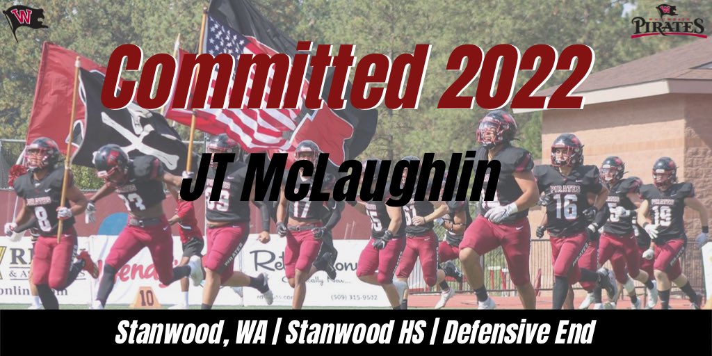 <a href="/WhitworthFB/">Whitworth FB</a> Welcome to the family JT McLaughlin! Long athlete with a lot of twitch to rush the passer. Go Bucs! #JoinTheShip #Committed2022