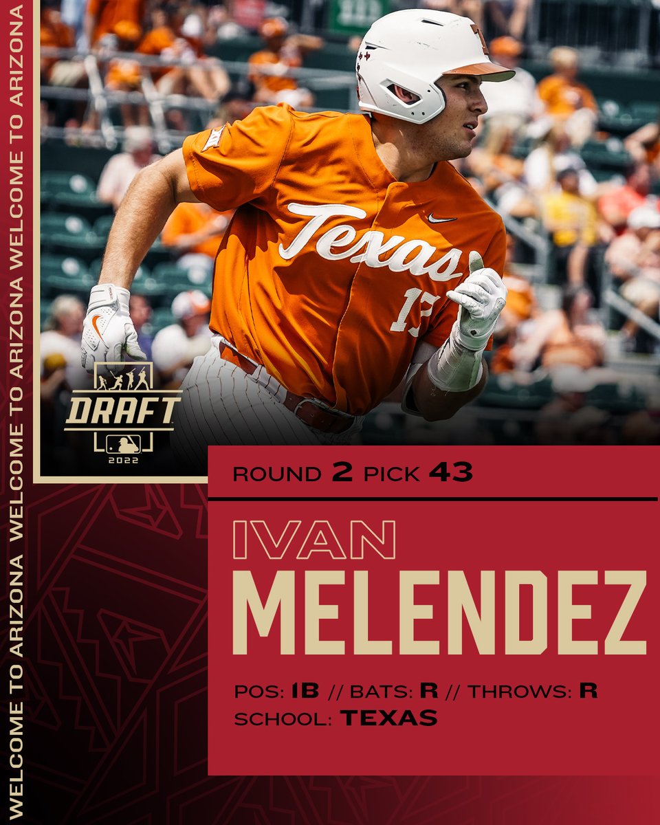 The 2022 Golden Spikes Award winner is ours.

Welcome to Arizona, <a href="/ivanmelendez17_/">.</a>!