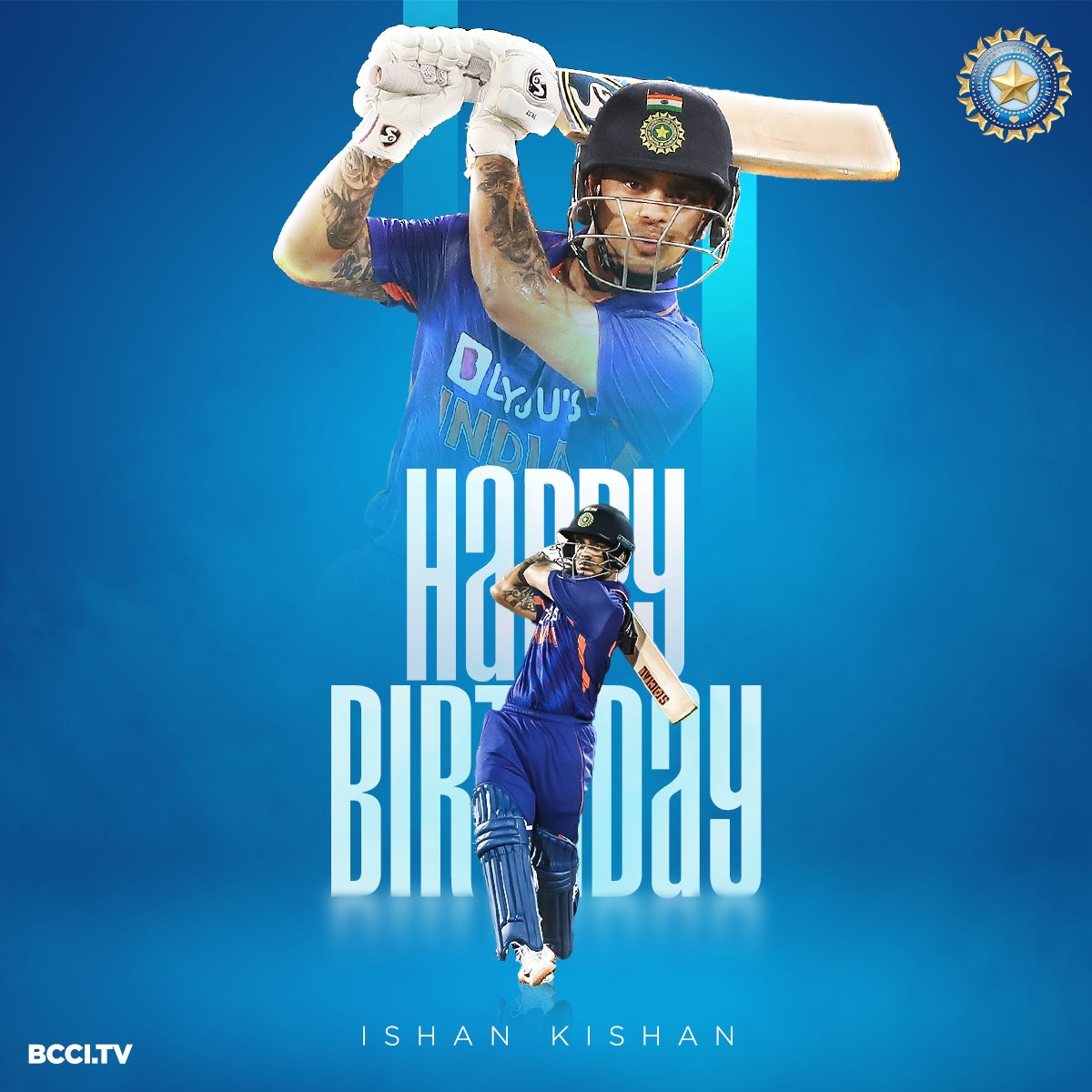 BCCI's tweet photo. Here's wishing @ishankishan51 a very happy birthday. 🎂 👏

#TeamIndia https://t.co/XaSKwsAGGg