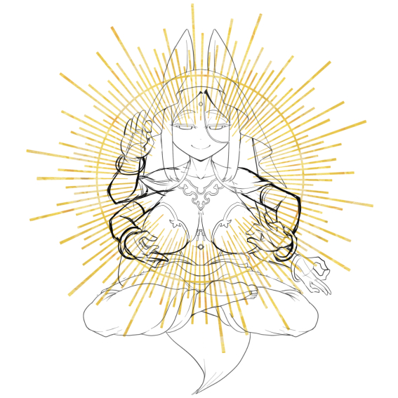 右乳首いじる手のポーズ変えたら逆に壮大になった
無限とか輪廻を表す的な
これはありなんじゃないでしょうか
これは乳首いじってるのではなく「印」なので 