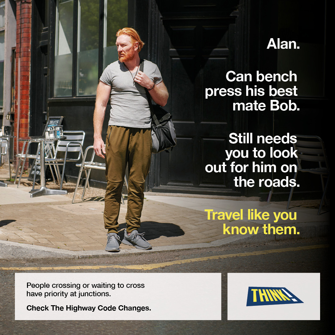 The #HighwayCode has changed!
People crossing, waiting to cross or cycling straight ahead have priority at junctions.
#TravelLikeYouKnowThem, check the #HighwayCode changes here: gov.uk/dft/highwaycod…