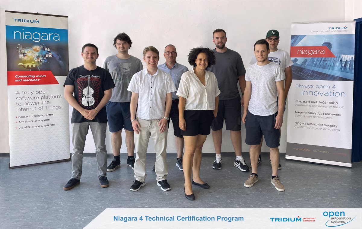 oa_systems_de's tweet photo. Ein weiteres erfolgreiches Niagara 4 Technical Certification Program fand statt! Unser Certified Trainer freute sich, die Teilnehmer der Reif GmbH, Elektroservice Müller, TOBOL GmbH und beeotopia bei uns willkommen zu heißen. 
Registrieren Sie sich: https://t.co/mhgFXUlji4 https://t.co/sQw4bAzFdJ