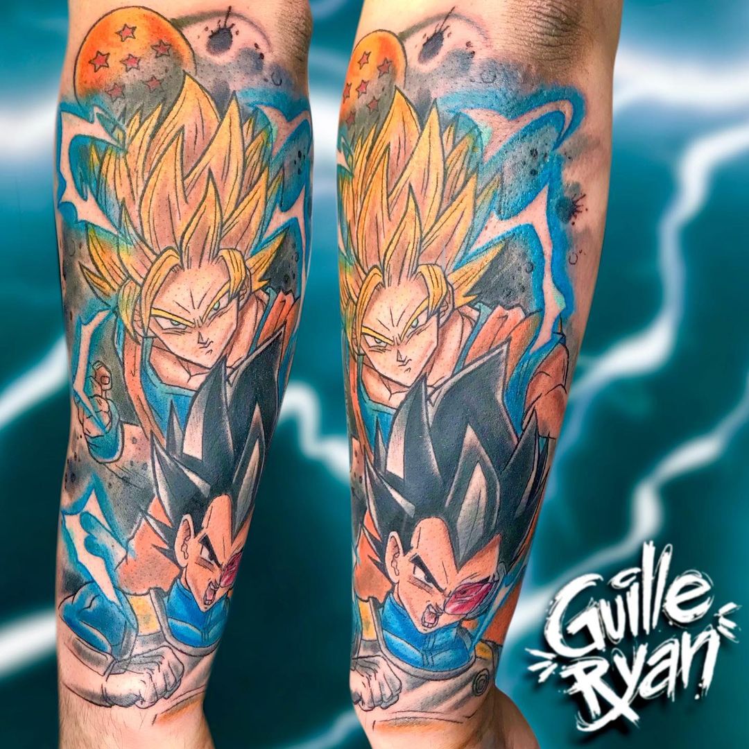 Tattoo uploaded by Daniel cano hdtattooartist  Goku  Gohan  Tattoodo