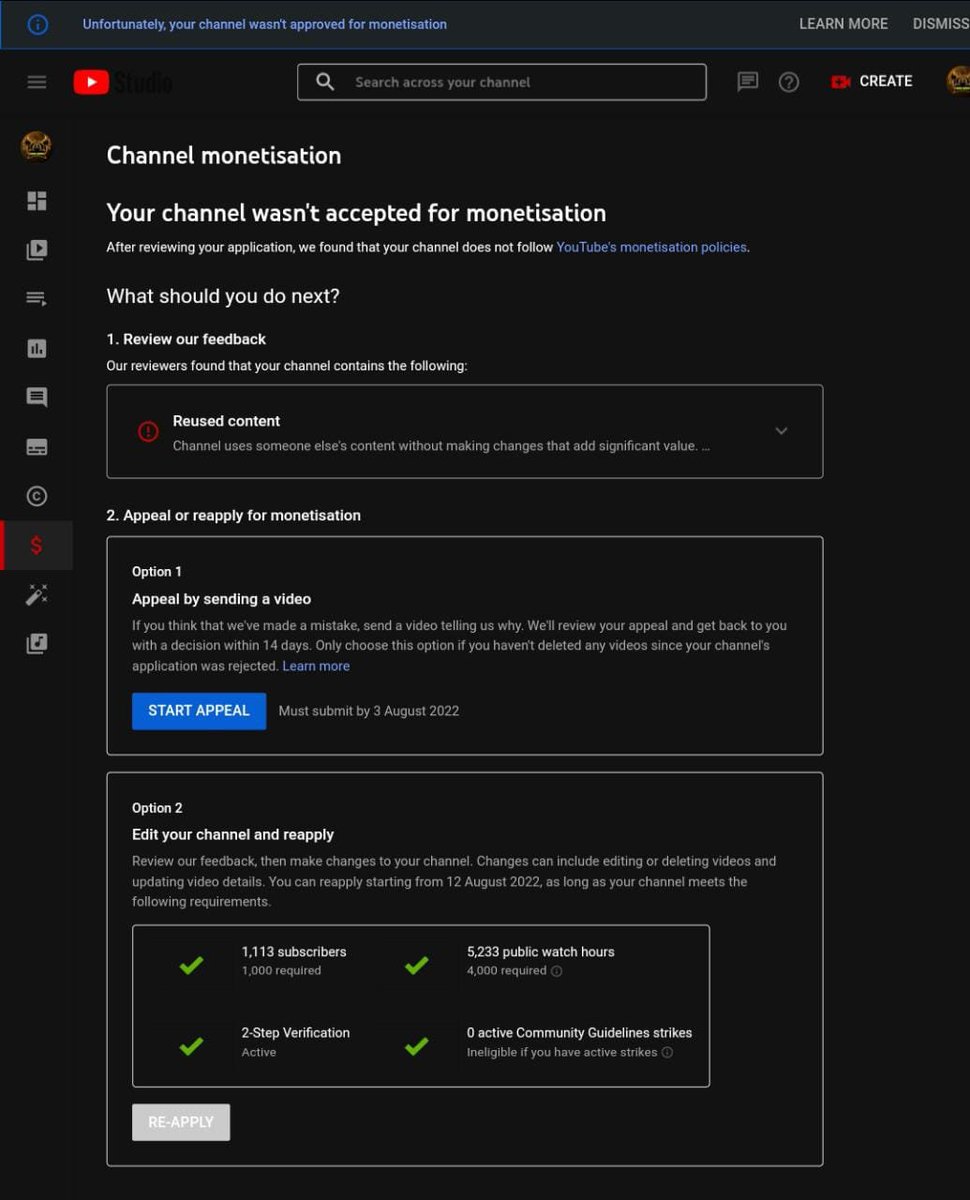 HaiderChohan08's tweet photo. @TeamYouTube 
I have complete 4000 hours and 1000 sub My channel has gone to review twice but not monetize because it has been reused contain  there has been all video i made myself so Check out My Channel  Once and Monetize My Channel
https://t.co/NdJOyBKWWY https://t.co/kCrtg55Qml