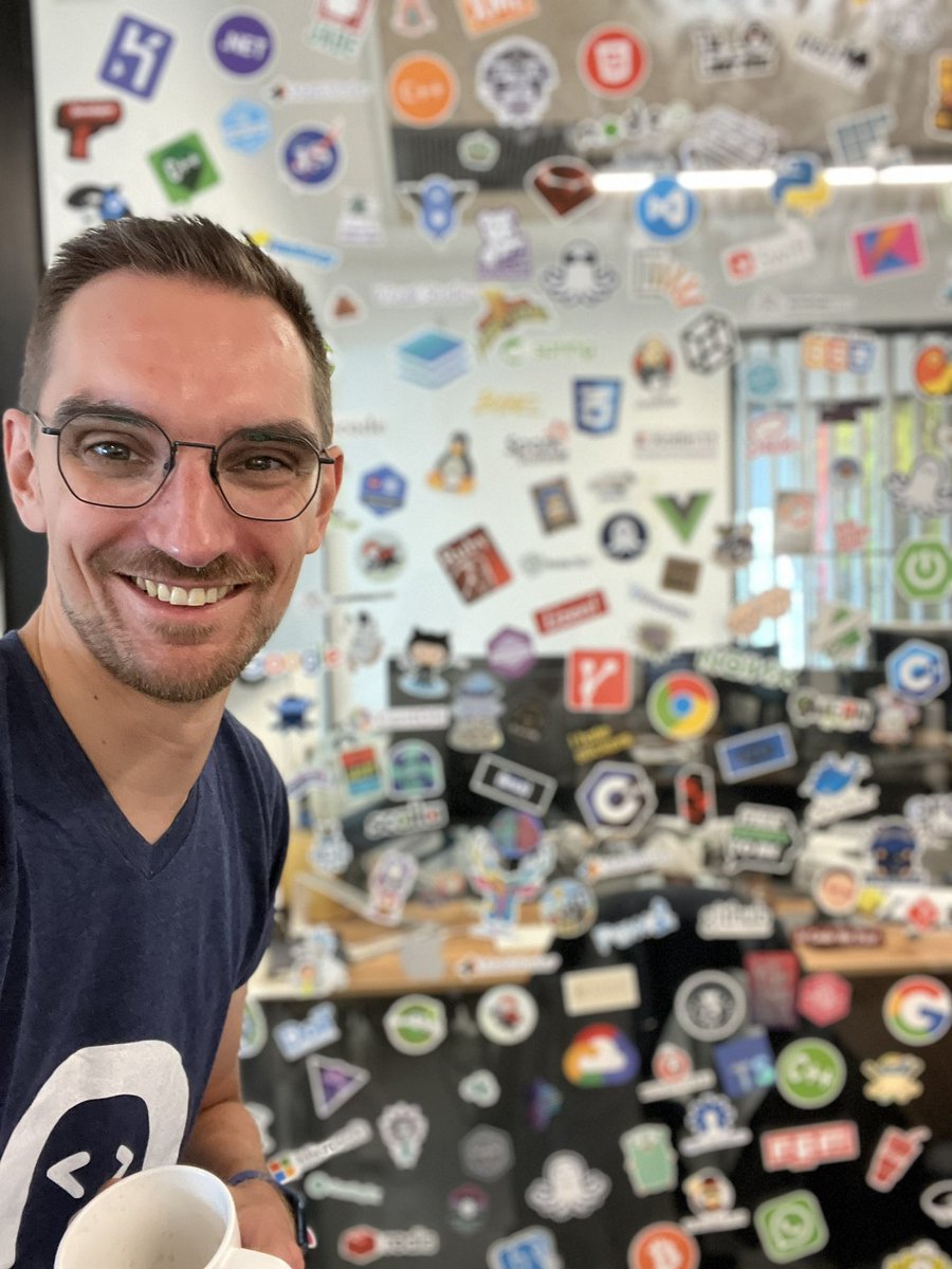 eliostruyf's tweet image. Found the #StickerWall in the @Rapid_API Tel-Aviv. Added some #PYOD stickers 💙