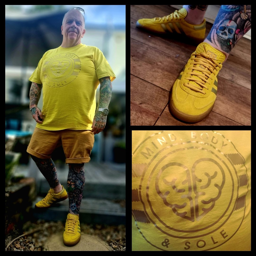 DeanoBacherro's tweet photo. The amazing exclusive Adidas Joburgs today with an MBS tee.
We are off out today for Beer, cocktails, food and frivolity. If you are down Gunwharf and want to say hi and have a beer, drop me a DM.
#fml
#im60
#birthdayboy
#alwaysAdidas
#MindBodySole ๐ https://t.co/winSHhMTCG